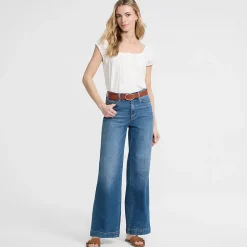 Recover Jeans High Waist mit weitem Bein