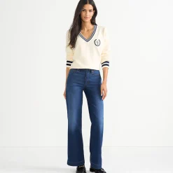 Recover Jeans High Waist mit weitem Bein