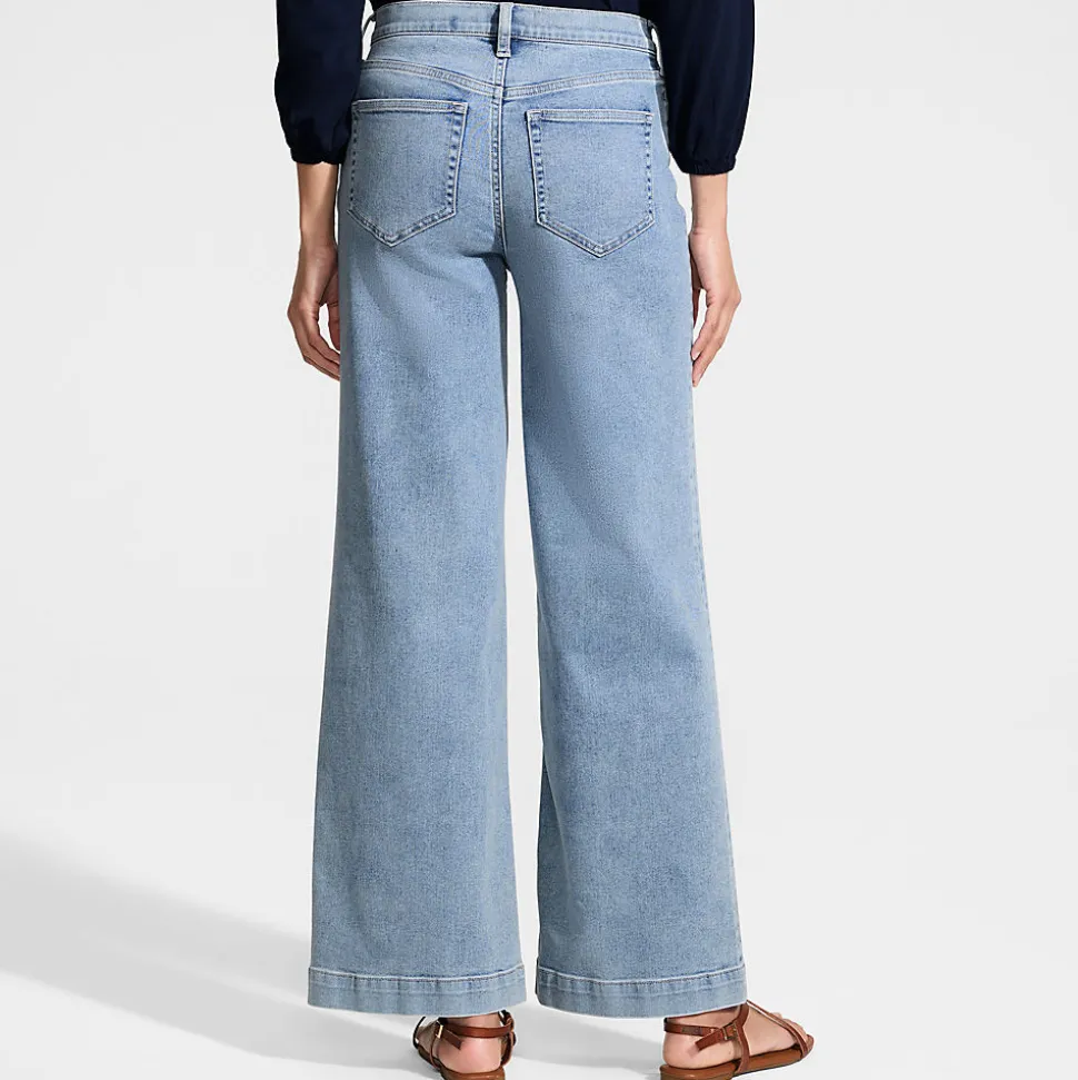 Recover Jeans High Waist mit weitem Bein
