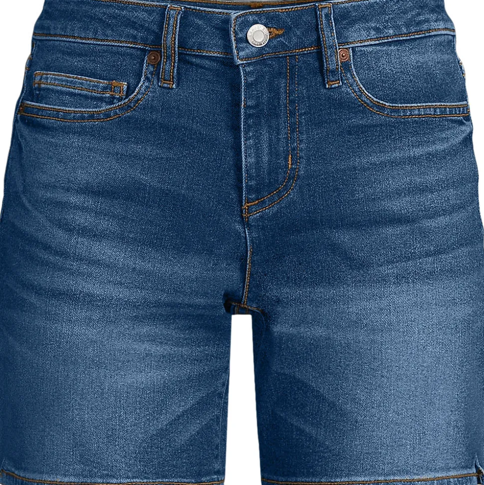 Recover Jeansshorts Mid Waist 18 cm für Damen