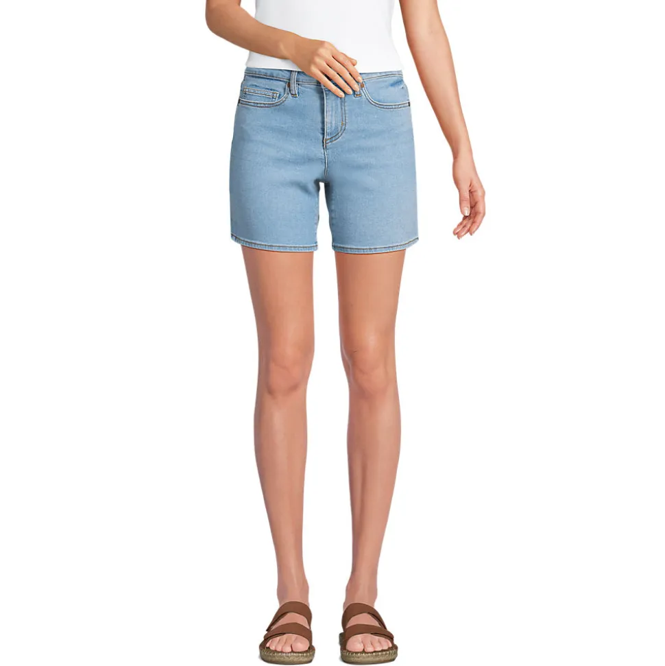 Recover Jeansshorts Mid Waist 18 cm für Damen