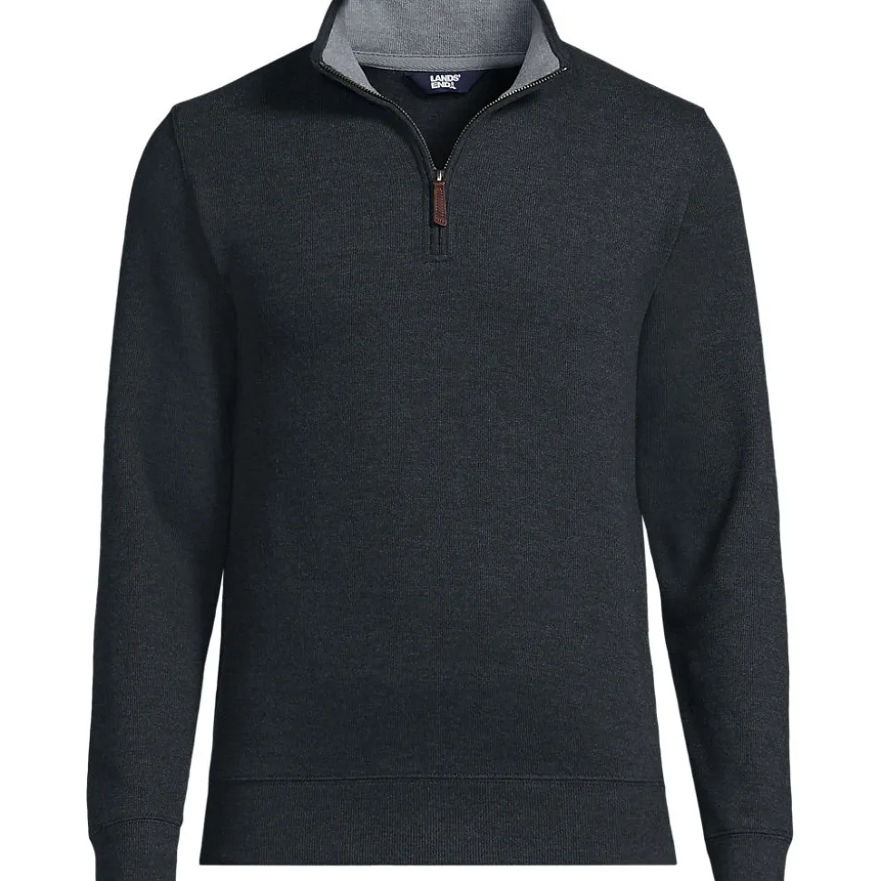 Reißverschluss-Pullover aus Bedford-Ripp für Herren