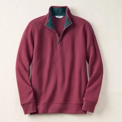 Reißverschluss-Pullover aus Bedford-Ripp für Herren
