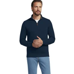 Reißverschluss-Pullover aus Bedford-Ripp für Herren