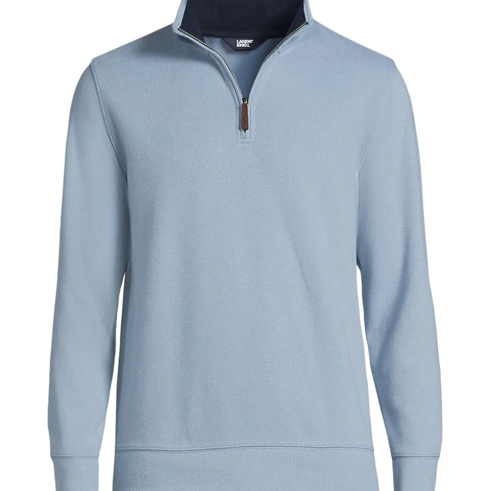 Reißverschluss-Pullover aus Bedford-Ripp für Herren