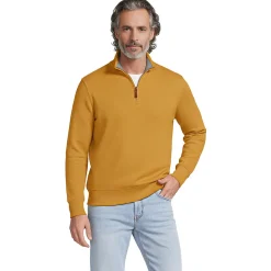 Reißverschluss-Pullover aus Bedford-Ripp für Herren