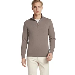 Reißverschluss-Pullover aus Bedford-Ripp für Herren