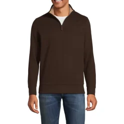 Reißverschluss-Pullover aus Bedford-Ripp für Herren
