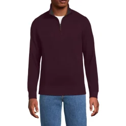 Reißverschluss-Pullover aus Bedford-Ripp für Herren