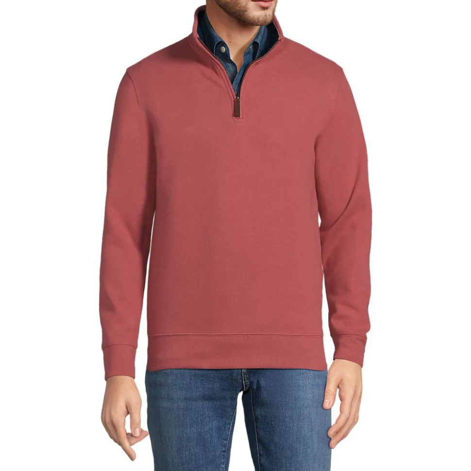 Reißverschluss-Pullover aus Bedford-Ripp für Herren