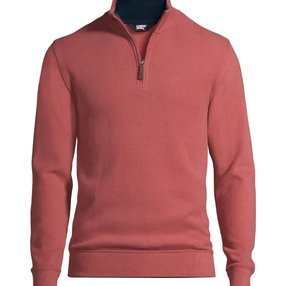 Reißverschluss-Pullover aus Bedford-Ripp für Herren