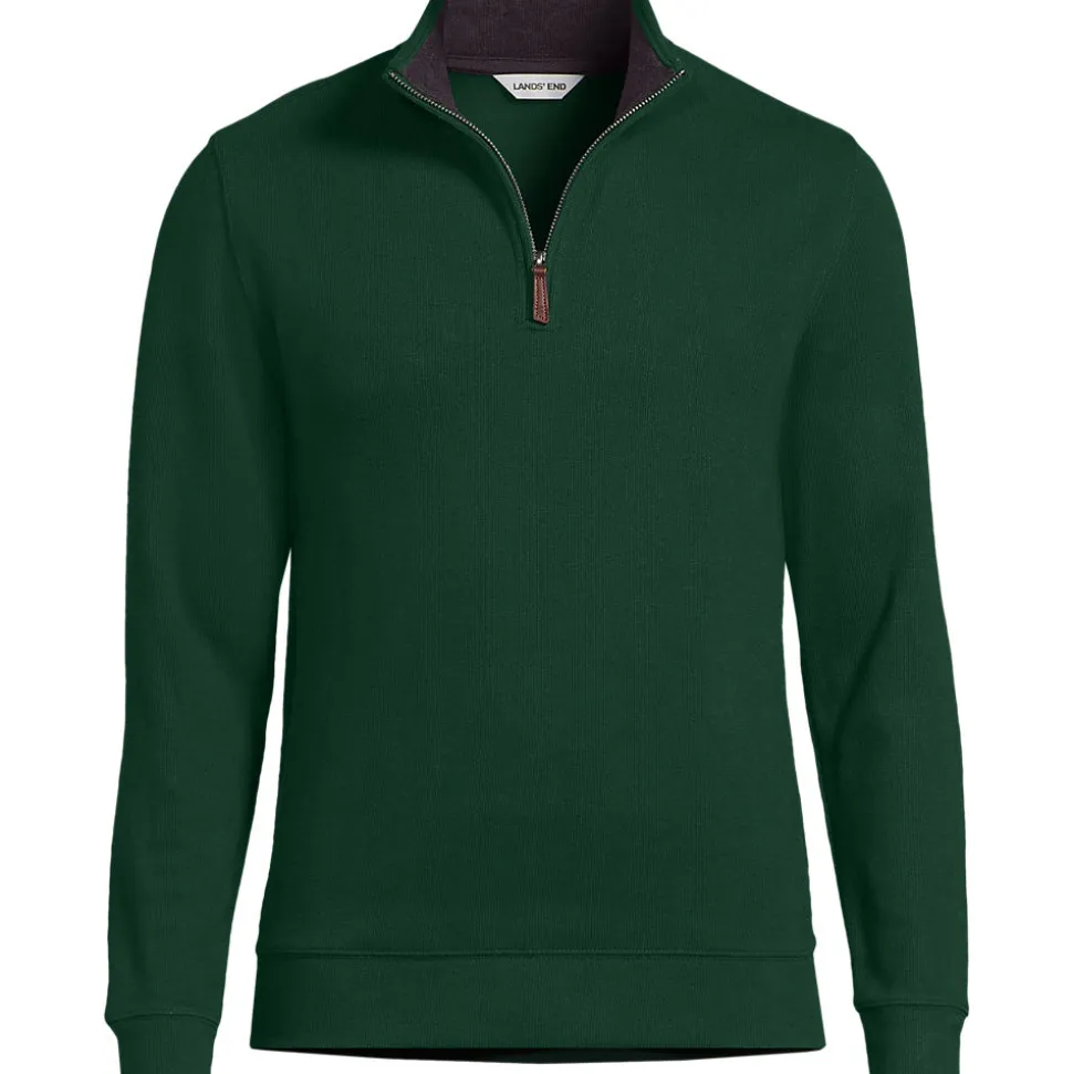 Reißverschluss-Pullover aus Bedford-Ripp für Herren