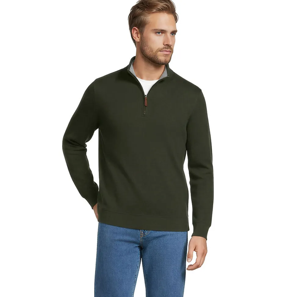 Reißverschluss-Pullover aus Bedford-Ripp für Herren