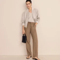 Relaxte Premium Reinleinen-Schlupfhose für Damen