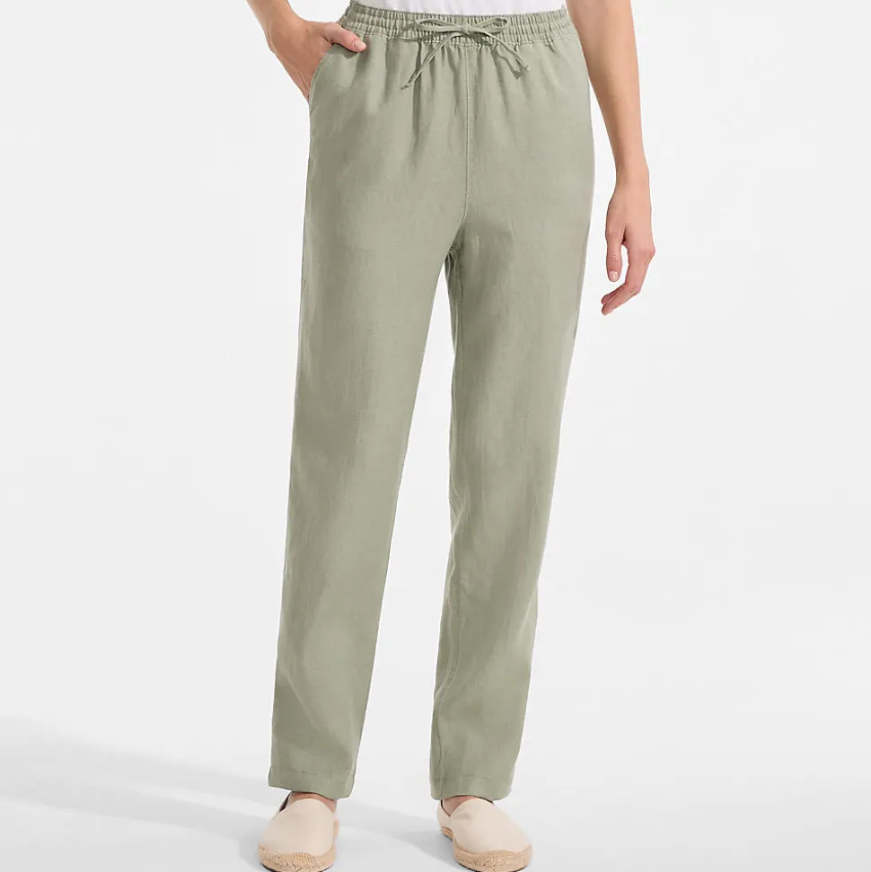 Relaxte Premium Reinleinen-Schlupfhose für Damen