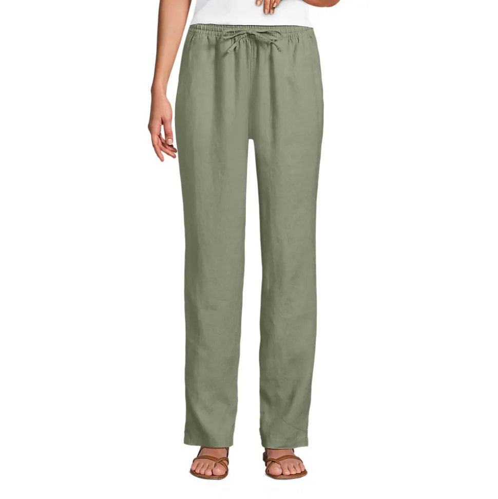 Relaxte Premium Reinleinen-Schlupfhose für Damen