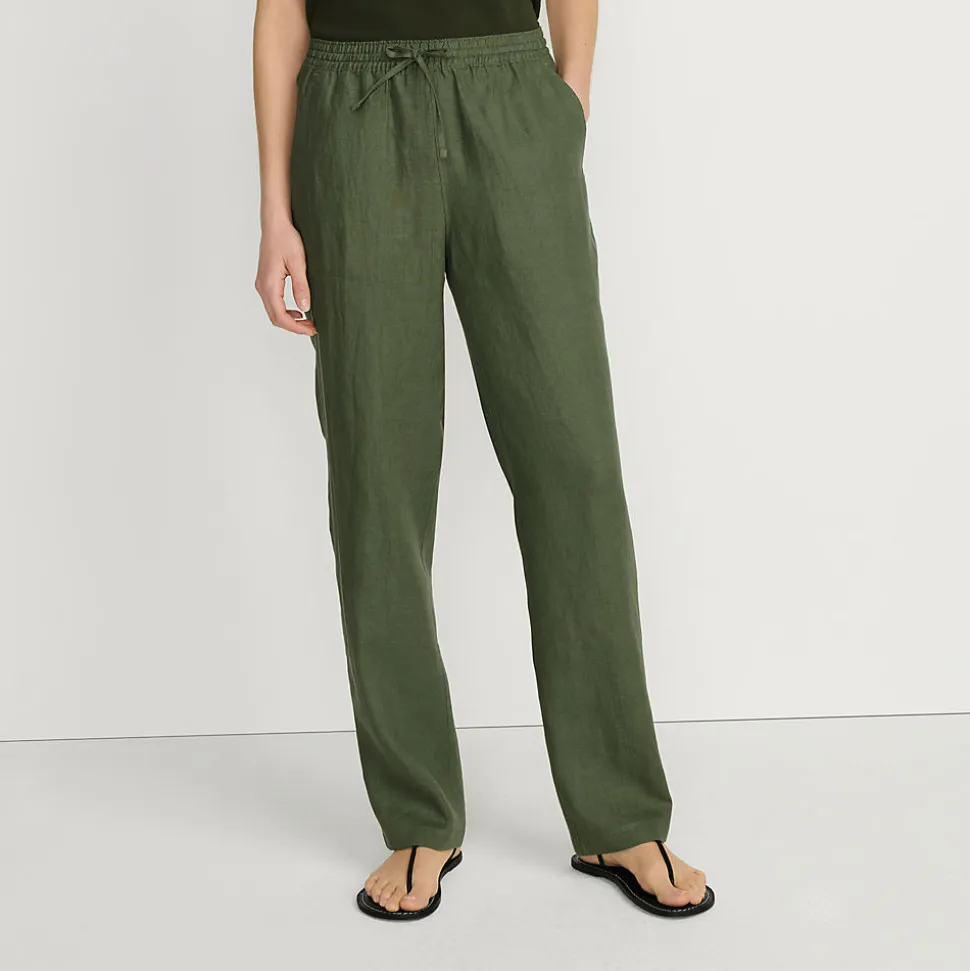 Relaxte Premium Reinleinen-Schlupfhose für Damen