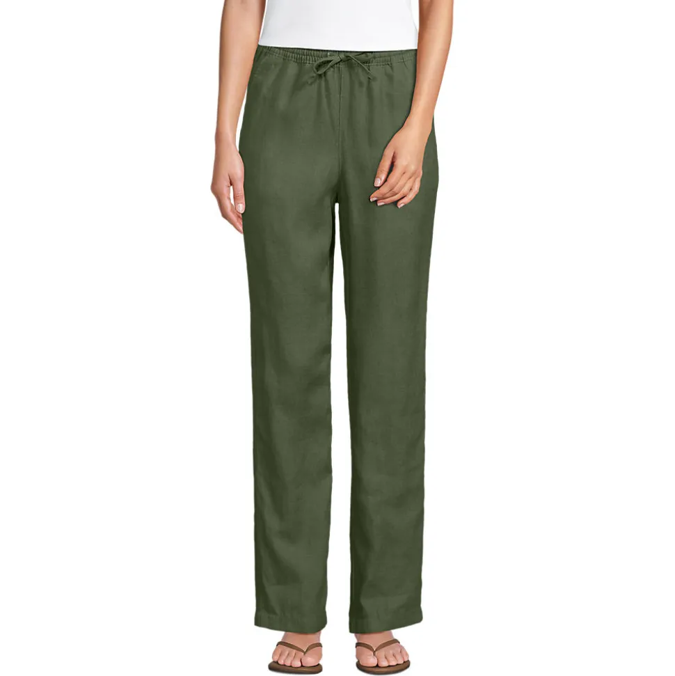 Relaxte Premium Reinleinen-Schlupfhose für Damen