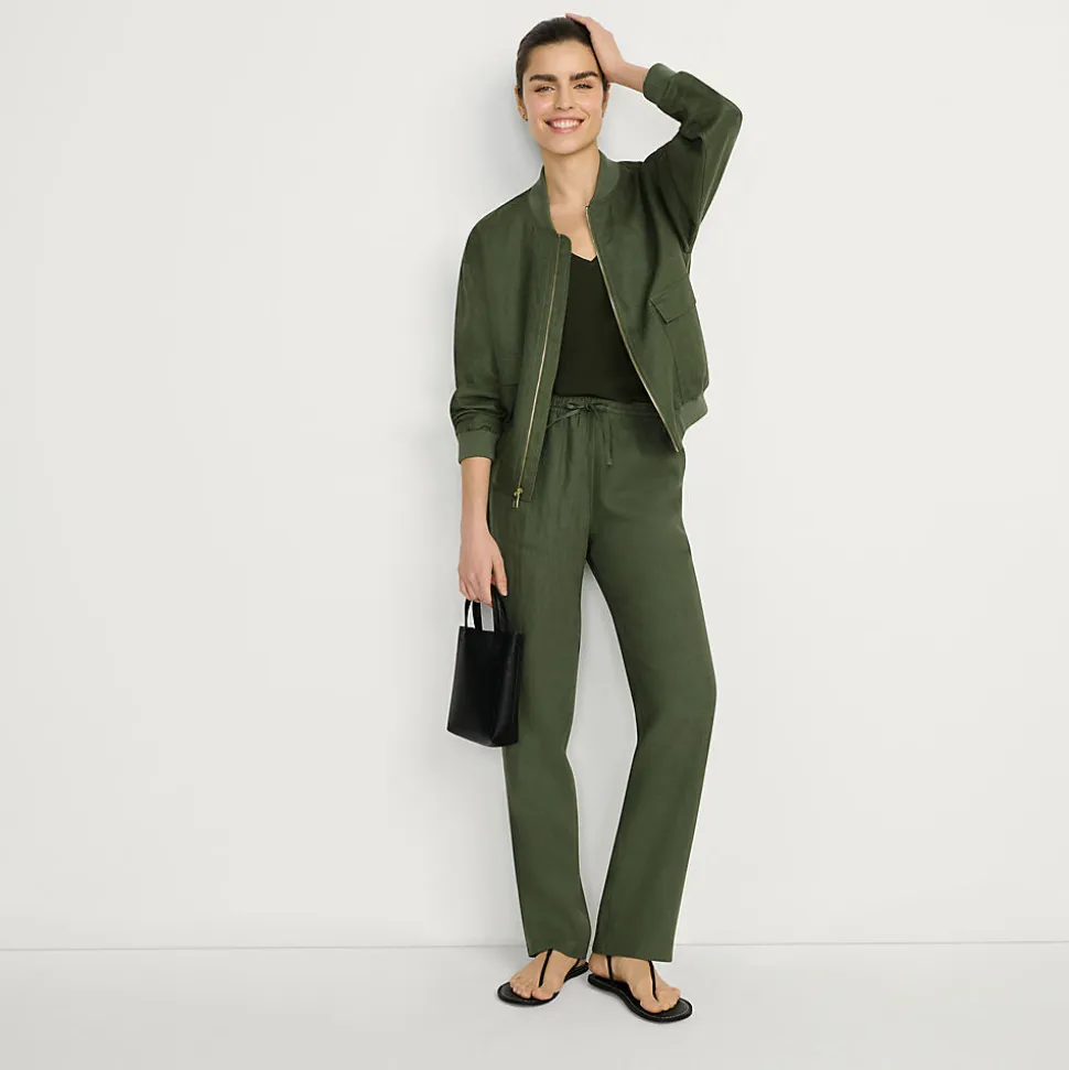 Relaxte Premium Reinleinen-Schlupfhose für Damen