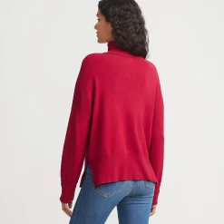 Relaxter Rollkragenpullover für Damen