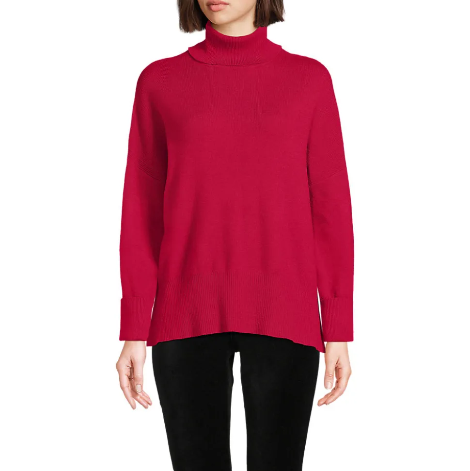 Relaxter Rollkragenpullover für Damen