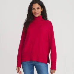 Relaxter Rollkragenpullover für Damen