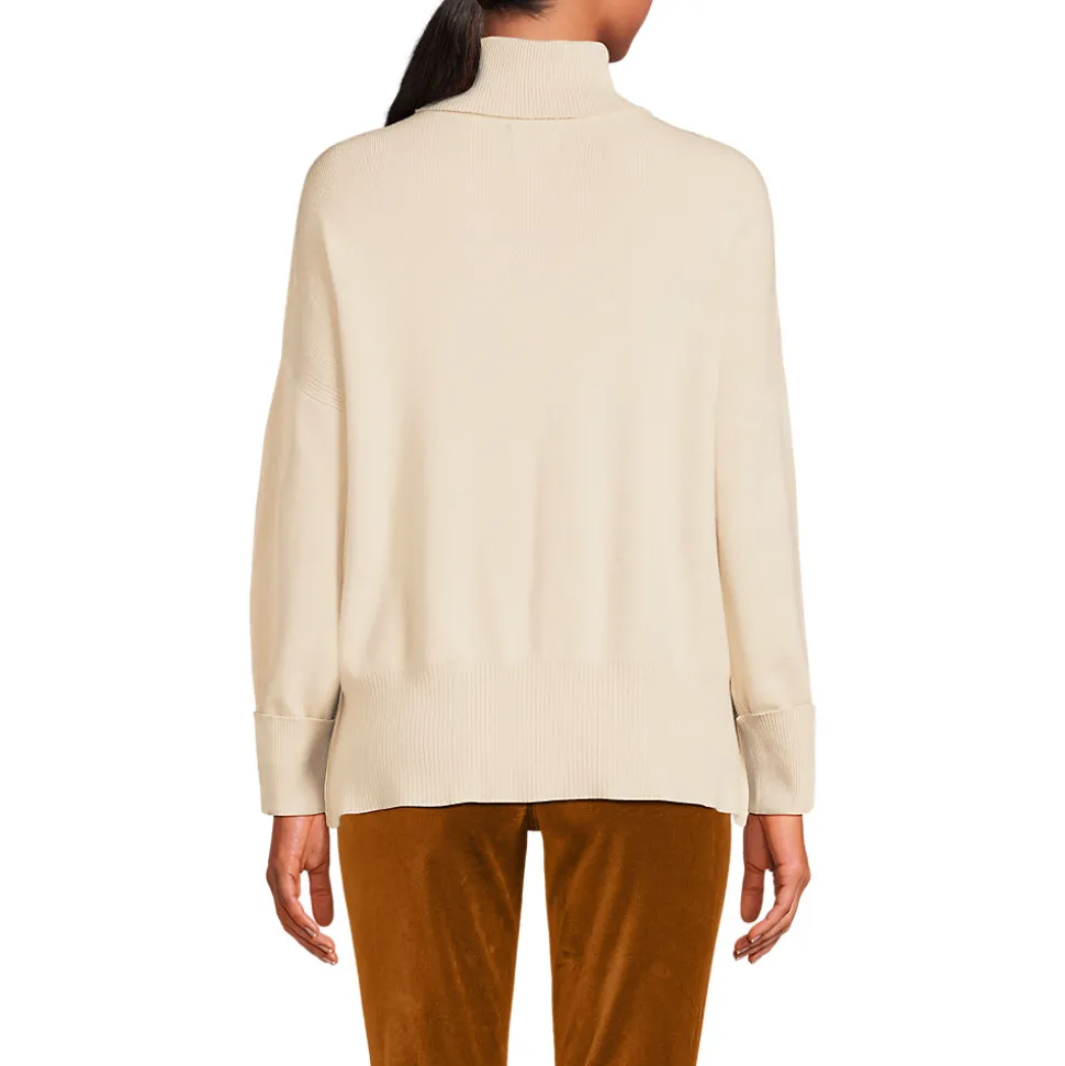 Relaxter Rollkragenpullover für Damen