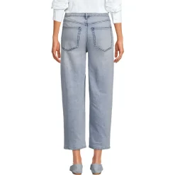 Relaxte Soft Denim Straight Fit 7/8-Jeans für Damen