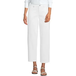 Relaxte Soft Denim Straight Fit 7/8-Jeans für Damen