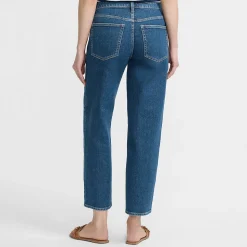 Relaxte Soft Denim Straight Fit 7/8-Jeans für Damen