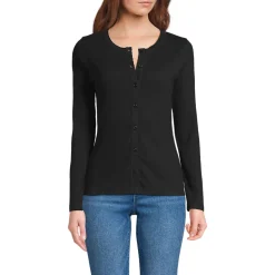 Rippshirt mit durchgehender Knopfreihe für Damen