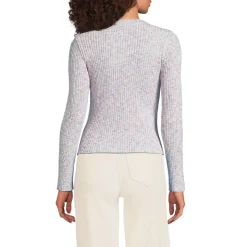 Rippstrick-Pullover aus Baumwollmix für Damen