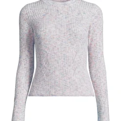 Rippstrick-Pullover aus Baumwollmix für Damen