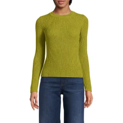 Rippstrick-Pullover aus Baumwollmix für Damen