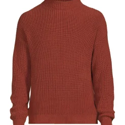 Rippstrick-Pullover mit Stehkragen für Herren