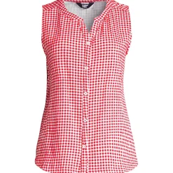 Ärmellose Crinkle-Bluse für Damen