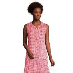Ärmellose Crinkle-Bluse für Damen
