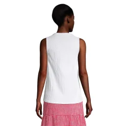 Ärmellose Crinkle-Bluse für Damen
