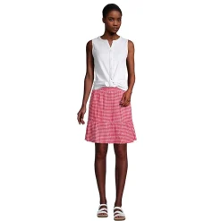 Ärmellose Crinkle-Bluse für Damen