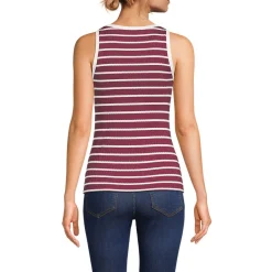 Ärmelloses Ajour-Top für Damen