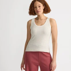 Ärmelloses Ajour-Top für Damen