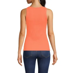 Ärmelloses Ajour-Top für Damen