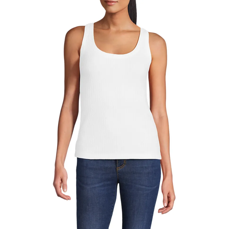 Ärmelloses Ajour-Top für Damen