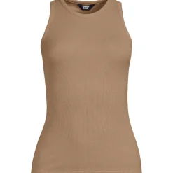 Ärmelloses, geripptes Top für Damen