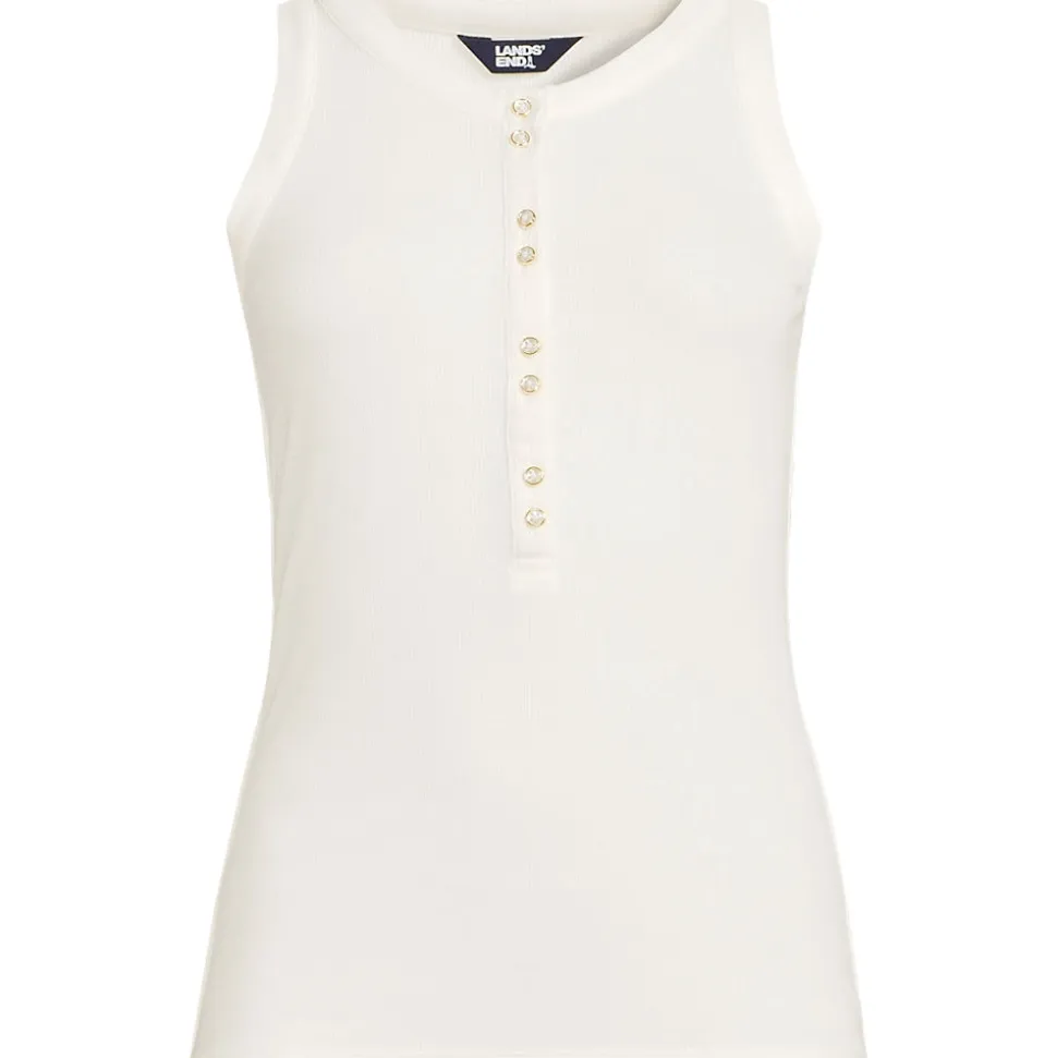 Ärmelloses Henley-Shirt für Damen