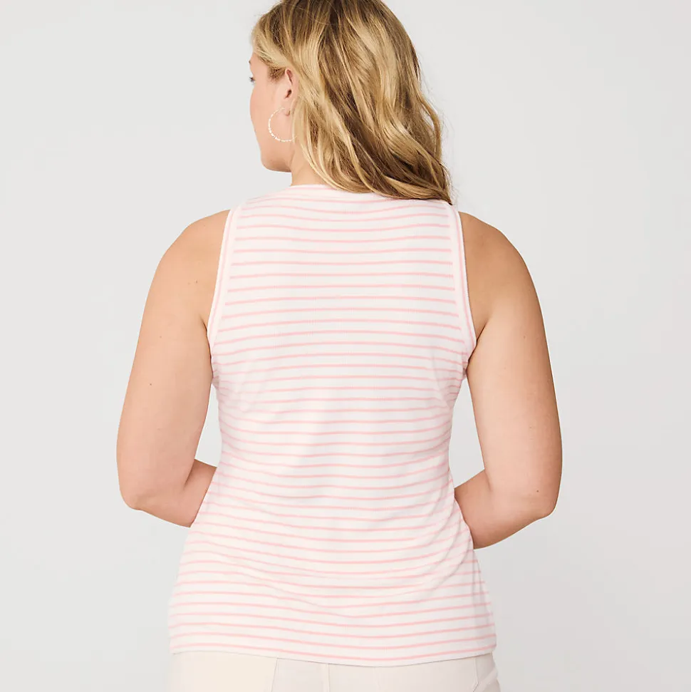 Ärmelloses Henley-Shirt für Damen