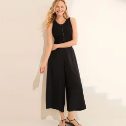 Ärmelloses Henley-Shirt für Damen