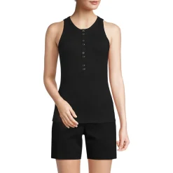 Ärmelloses Henley-Shirt für Damen