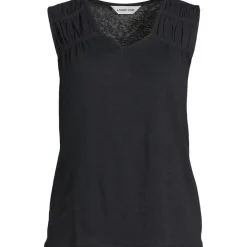 Ärmelloses Soft Flow Top aus Leinenmix für Damen
