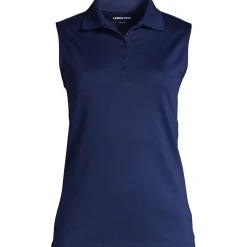 Ärmelloses Supima-Poloshirt für Damen